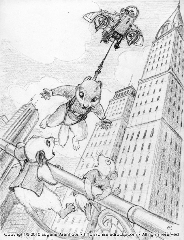 Flagpole rescue sketch